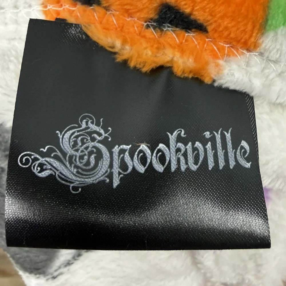 NWT Halloween Plush Throw Blanket Black Cats Witches Brew 50x70 Cat Spookville